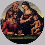Luca Signorelli The Holy Family with Saint Spain oil painting artist